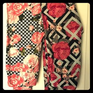 OS floral leggings Lularoe